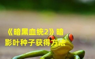 《暗黑血统》游戏变身材料获取攻略（轻松获得变身材料）